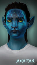 Sims 3 — Na'vi face mask (from Avatar) by senemm — A useful face mask to create your own Na'vis, it can be found at