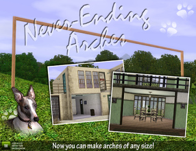 Sims 3 — Never-ending Arches by Cyclonesue — Remade as brand new meshes for Sims 3, the simple-but-useful never-ending