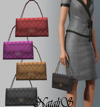 Sims 3 — NataliS classic flap bag by Natalis — New classic flap bag . New mesh. One channel for recolor.