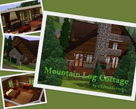Sims 3 — Mountain Log Cottage by xxd3addo11yxx — For those wanting to enjoy a mountain retreat, it can be best done with