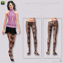Sims 3 — Silk Stockings for All Ages ~ I. by sosliliom — two colours channels (stockings and stockings' patterns) ~ for