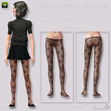Sims 3 — Silk Stockings for All Ages ~ III. by sosliliom — three colours channels (stockings and stockings' patterns) ~