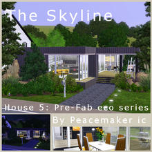 Sims 3 — The Skyline by Peacemaker_ic — the next home in my current eco series this home features: -2 bedrooms, -1
