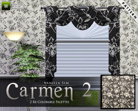 Sims 3 — Carmen 2 by Vanilla Sim — Indulge in sheer extravagance of this beautiful floral design fused with vibrant color