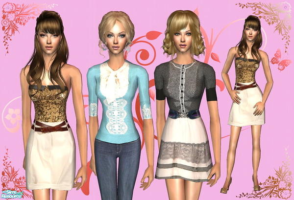 Sims 2 — Casual Set by AnnaSims2 by annasims2 — Casual Set by AnnaSims2! Need meshes U24 from Ulkrhsn, mesh 105 and 122