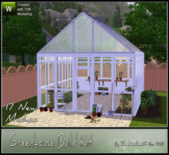 Sims 3 — Greenhouse Build Kit by Shakeshaft — Get your Sims into the garden this spring with the Greenhouse Build Kit
