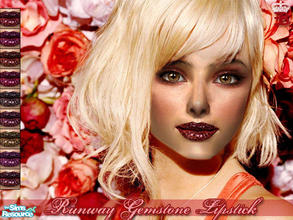 Sims 2 — Runway Gemstone Lipstick by elmazzz — -This lipstick contains of sparkling gemstones. Perfect for those fashion