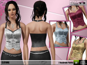 Sims 3 — Ekinege - Satin Vest - S12-2 by ekinege — Two recolorable parts. Y.Adult - Adult.