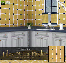 Sims 3 — Tiles A La Mode by Vanilla Sim — A Redrawn Sims 2 tile floor by request for Salu