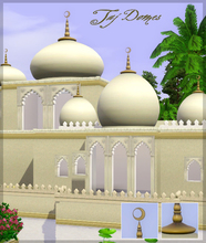 Sims 3 — Taj domes by senemm — A set of 8 different sized indian/arabian style domes in 2 shape variations.
