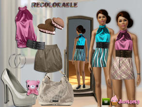 Sims 3 — Office Look Fashion Mix by dunkicka — I called it a fashion mix because it's a mix of two creations of mine: