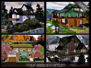 Sims 3 — Four Seasons Dream *Lot Set* by ayyuff — 4 seasons dream houses No Expansion Packs Required!