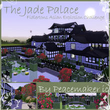 Sims 3 — The Jade Palace by Peacemaker_ic — this Exquisite Palace is modeled after Japanese edo design. the home features