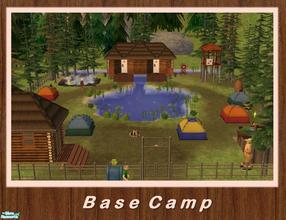 Sims 2 — Base Camp by Strawbz — A rustic camp from where your Sims can explore the great outdoors, or simply sit back,