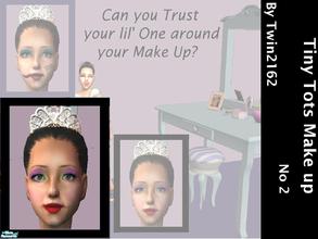 Sims 2 — Tiny Tots Makeup Mess by twin2162 — Oh No, The children have got into Mummy\'s Make up!! This set contains two