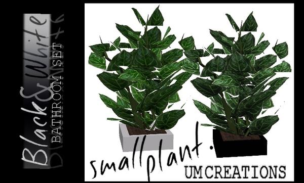 Sims 3 — UM Small Plant by UM_Creations — New plant for your beautiful houses. Four variations - One recolorable part.