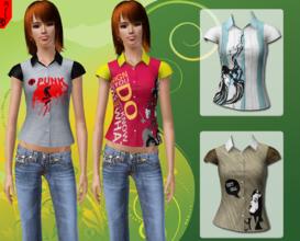 Sims 3 — Modern Top by Artwoer — Only for Female