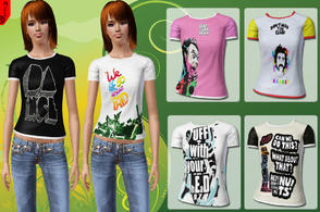 Sims 3 — Ed Shirt Banger by Artwoer — Only for Female