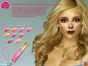Sims 2 — High Shine Lipgloss by elmazzz — Effet 3D, has an adorable charm that attaches to any cell phone giving it a
