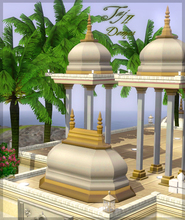 Sims 3 — Taj domes - Part II. by senemm — A set of 7 different sized indian/arabian style domes. (sizes: 2x2, 2x2 tall,