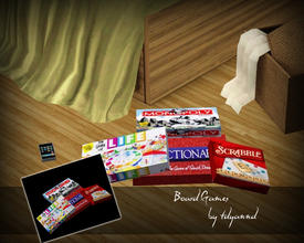 Sims 3 — Bedroom Clutter Board Games by tdyannd — by tdyannd for TSR