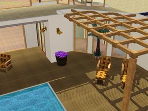 Sims 3 — Small wooden panel by matomibotaki — wooden panels