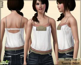Sims 3 — Tasty Top-1  by hasel — 3 Recolourable Palets.. Teen to adult.. Enjoy..