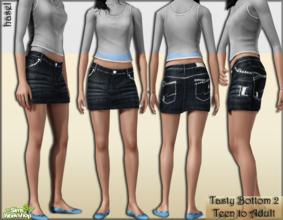Sims 3 — Tasty DenimSkirt-2  by hasel — 1 recolourable palet.. Teen to adult.. Enjoy..