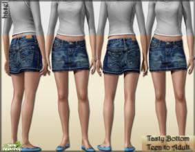 Sims 3 — Tasty Denim Skirt by hasel — Teen to adult.. Enjoy..