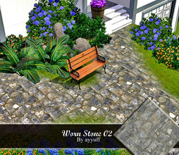 Sims 3 — Worn Stone 02 by ayyuff — 