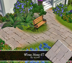Sims 3 — Worn Stone 07 by ayyuff — 