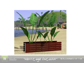 Sims 3 — Herritage Outdoor Planter by TheNumbersWoman — Decor for your outdoor plants are always nice. By RicciNumbers at