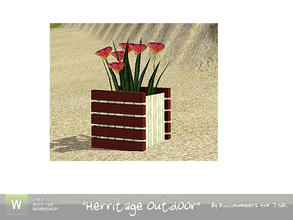 Sims 3 — Herritage Outdoor Plant 3 by TheNumbersWoman — Never enough plants! By RicciNumbers at TSR.