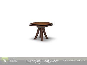 Sims 3 — Herritage Dining Chair by TheNumbersWoman — The Table needed something. So I made a chair. By RicciNumbers at