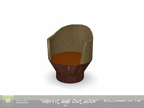 Sims 3 — Herritage Outdoor Chairs by TheNumbersWoman — For sitting and relaxing in the sun! By RicciNumbers at TSR.