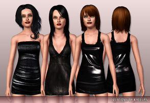 Sims 3 — FS 34 - Color me black FOR TEENS by katelys — 3 conversions of my older dresses - now available for teens.