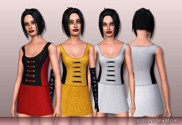Sims 3 — FS 34 dress 08 FOR TEENS by katelys — A conversion of one of my older creations - now available for teens.
