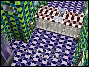 Sims 3 — Blue Violets Pattern by robbyngirl — I have decide to take some of the The Sims 2 Patterns and design them for