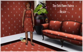 Sims 3 — Tiny Field Flowers BIG by Uma Design — I like discrete, simple patterns that can be used for anything, like this