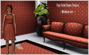 Sims 3 — Tiny Field Flowers MEDIUM by Uma Design — I like discrete, simple patterns that can be used for anything, like