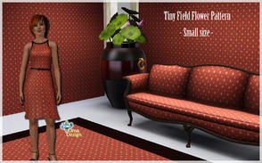 Sims 3 — Tiny Field Flowers SMALL by Uma Design — I like discrete, simple patterns that can be used for anything, like