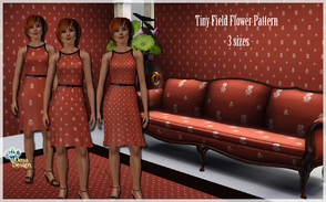 Sims 3 — Tiny Field Flowers SET by Uma Design — I like discrete, simple patterns that can be used for anything, like this