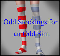 Sims 3 — Odd Stockings for an Odd Sim by Simyoolayter — Odd Stockings for an odd sim. These are odd stockings in the
