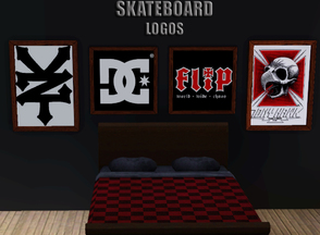 Sims 3 — Skateboarding Logo paintings Set3 *request* by ataylor69 — Here is Set 3 of my skateboard logo paintings done by