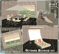 Sims 2 — Judy_Laguna Recolor Set - White by judyhugsnoopy — Recolor of Sasilia "Laguna" Outdoor set. Hope you