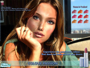 Sims 2 — Colour Passion by elmazzz — Colour Passion, the 3-D lipstick, offering all 3 dimensions: deep colour, intensive