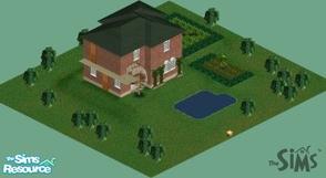 Sims 1 — Garden Townhouse by wildfjordpony — Perfect for Newlyweds or anybody who loves gardens.