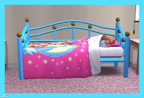 Sims 2 — Princess Set - Day Bed Frame Recolor Blue by rebecah — Day Bed Frame Recolor Blue