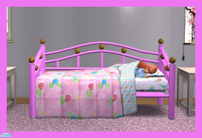 Sims 2 — Princess Set - Day Bed Pink Recolor by rebecah — Day Bed Pink Recolor