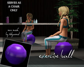 Sims 3 — Exercise Clutter Excerise Ball by tdyannd — This item serves no purpose other than decorative or as a chair. 
